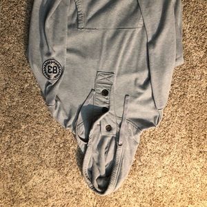 Carbon hooded sweatshirt.